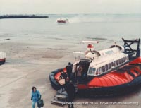 AP1-88 hovercraft at Ryde hoverport -  (credit: The <a href='http://www.hovercraft-museum.org/' target='_blank'>Hovercraft Museum Trust</a>).